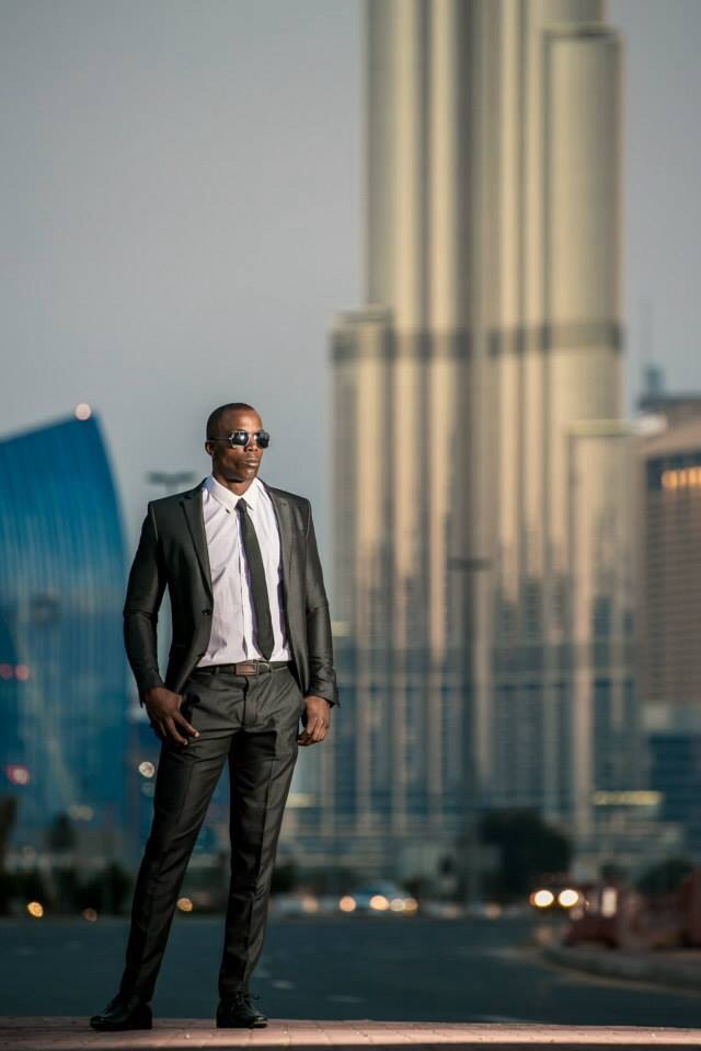 Male model photo shoot of Jay Anderson Mr Africa  in Burj Khalifa Downtown Dubai