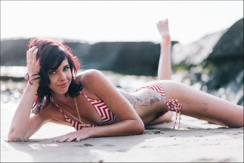 Female model photo shoot of Amber Hallen in Aliso Creek Beach
