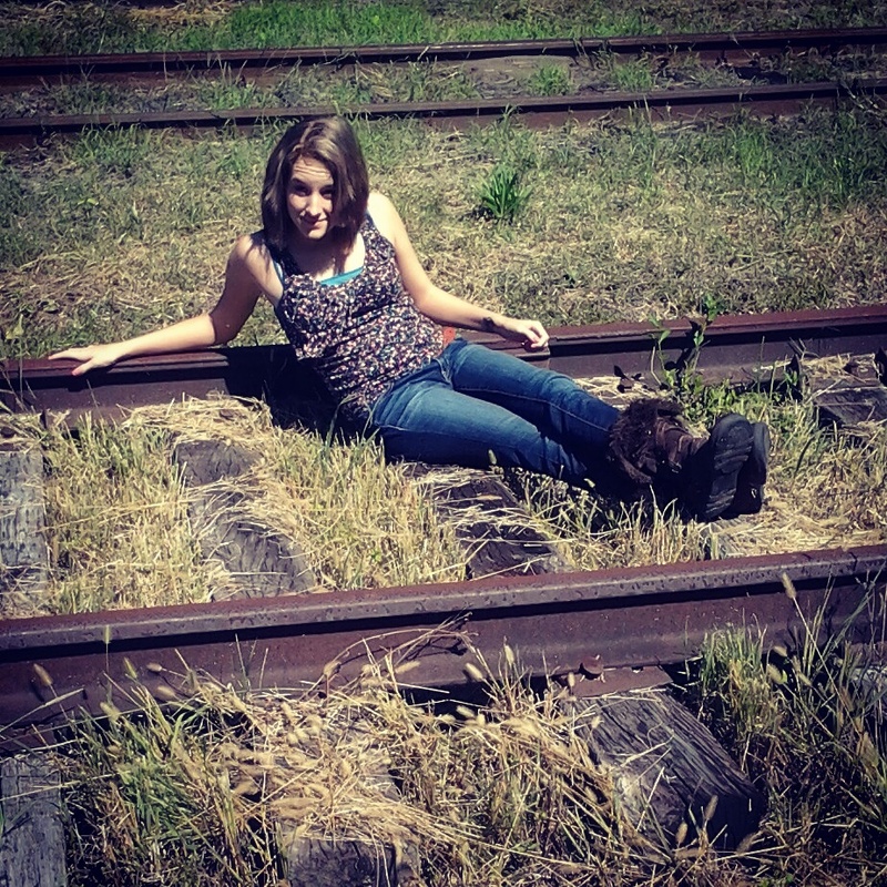 Female model photo shoot of kristyie  in Millwood Georgia Train tracks