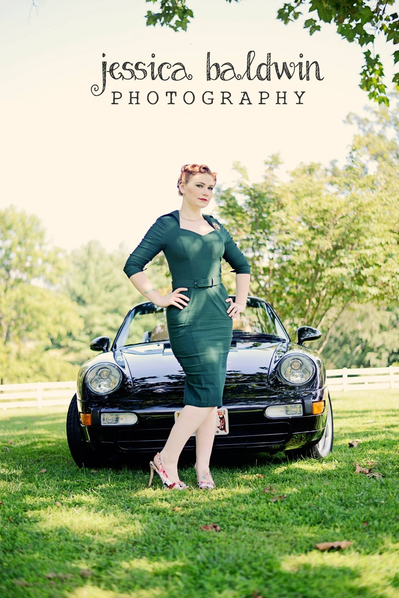 Female model photo shoot of LindseyRene in pin up to no good