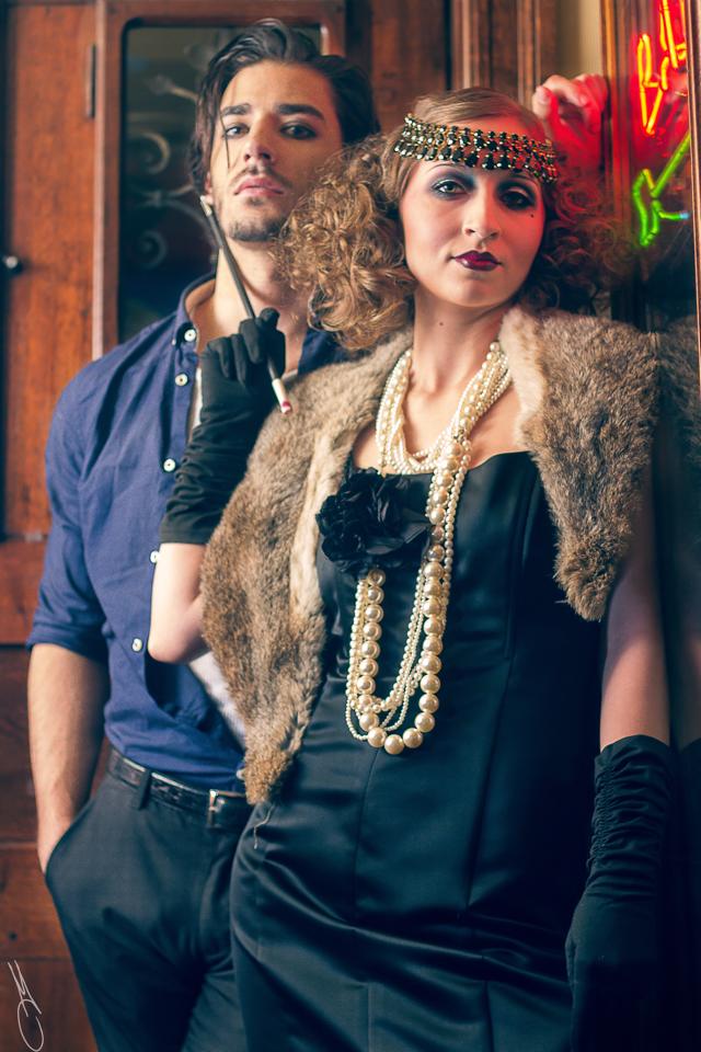 Female and Male model photo shoot of Samantha White MUA and Benjamin David Rawls in Jack and Charlie's Visalia, Ca