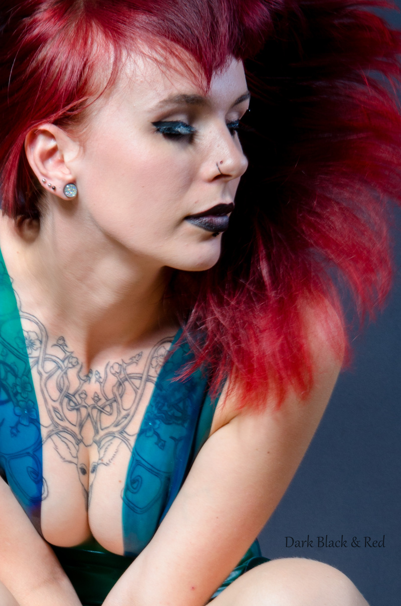 Female model photo shoot of Harley Fox  by Dark Black And Red