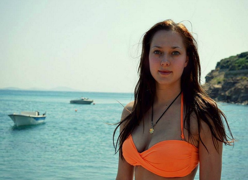 Female model photo shoot of KirstyAnderson in Mykonos , Greece