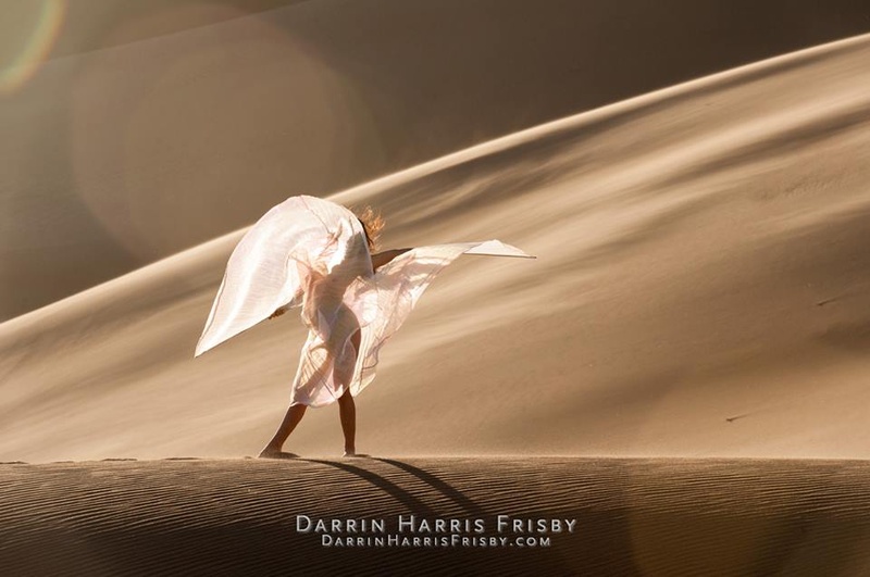 Female model photo shoot of Tarena in The Great Sand Dunes