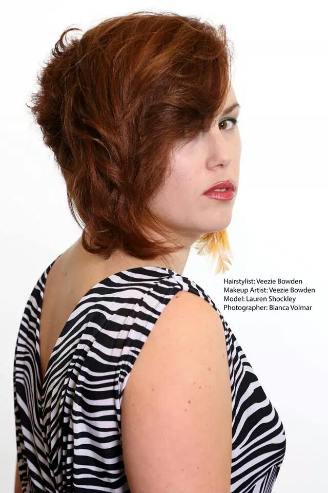 Female model photo shoot of Veezie Lu Hair