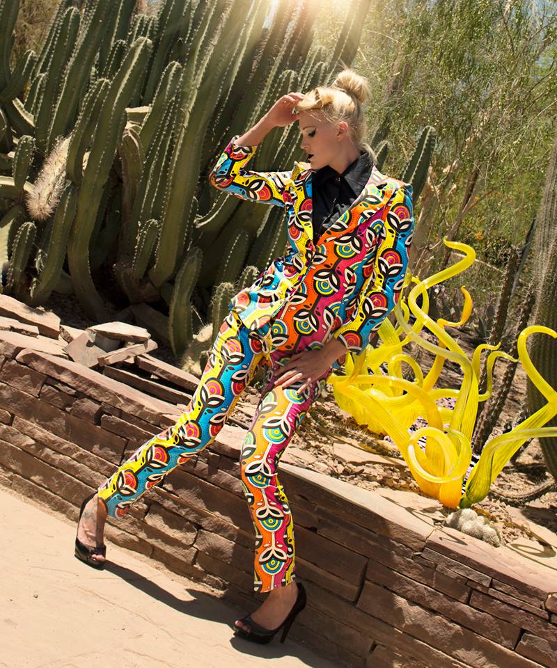 Female model photo shoot of Looks Good Anya Fashion in Botanical Gardens, Phoenix, AZ
