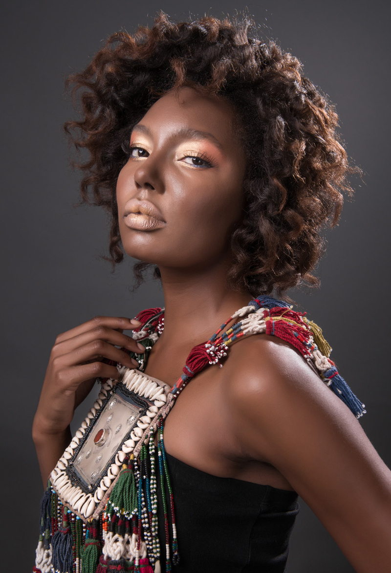 Female model photo shoot of Alexius Diana in Brooklyn Studio, hair styled by te0uan