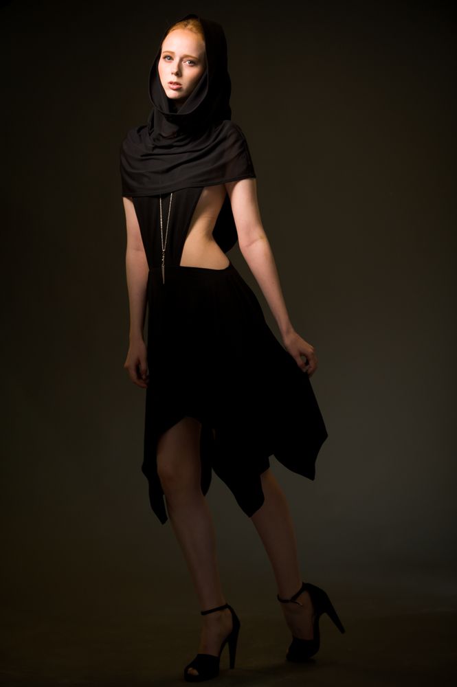 Female model photo shoot of BLACKMIRROR DESIGN in London