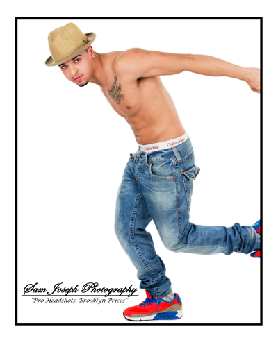 Male model photo shoot of SamJosephPhotography in Bushwick Studio
