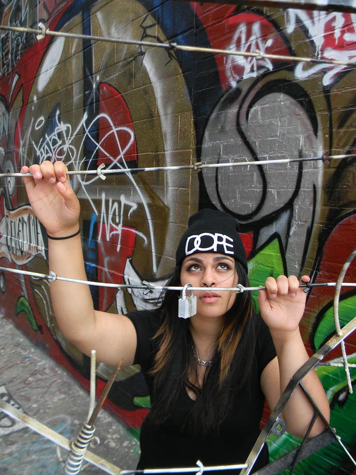 Female model photo shoot of Scarlett Haze in Graffiti Warehouse, Baltimore MD