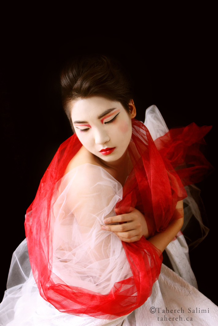 Female model photo shoot of Janice Yang by Tahereh, makeup by Rosalee Davis