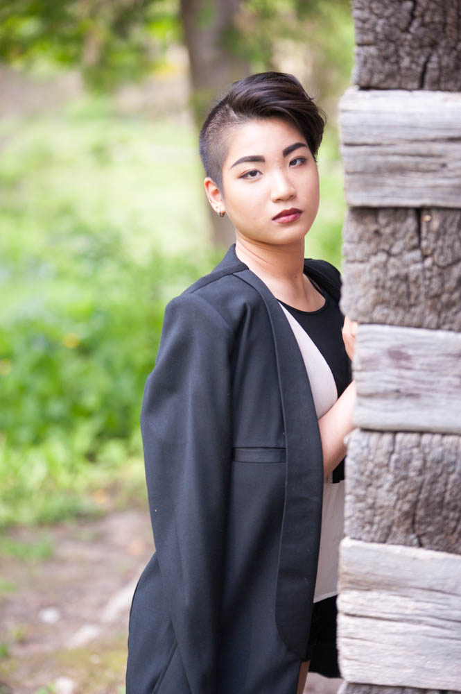 Female model photo shoot of Janice Yang by Rev and Rei Photography, makeup by PhoebeLin