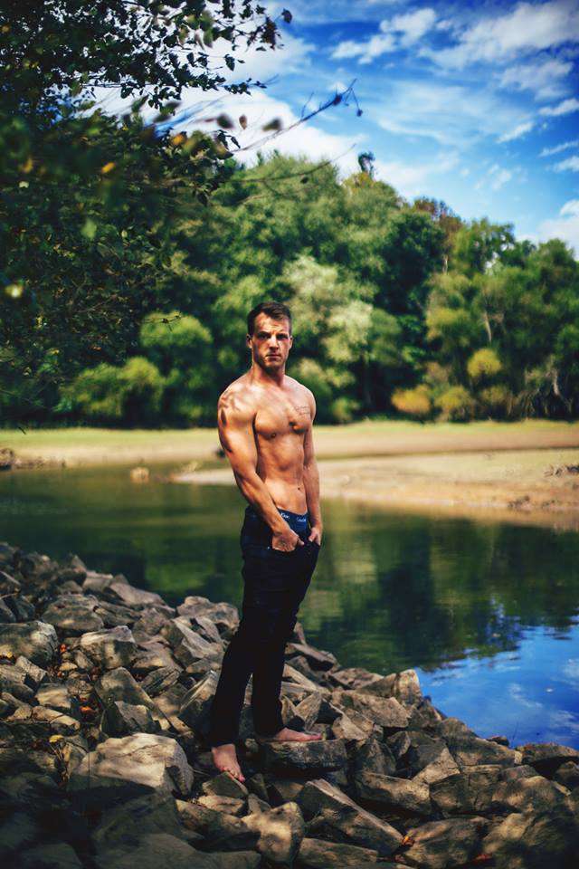 Male model photo shoot of Dudderz123 in River Bank
