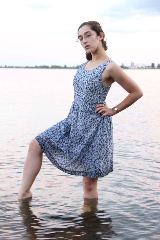 Female model photo shoot of LydShink by Larry Lyons Photography in Lake Superior