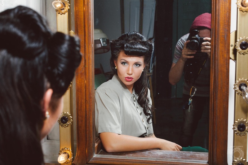 Female model photo shoot of catlouise30 in Scriptown Studios