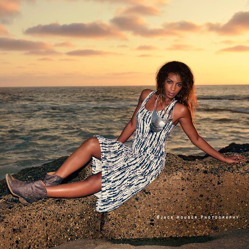 Female model photo shoot of SaphHarris by JackHPhoto in Laguna Beach, CA