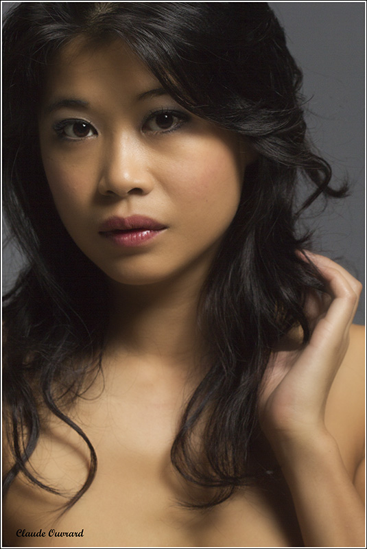 Female model photo shoot of yumi asia