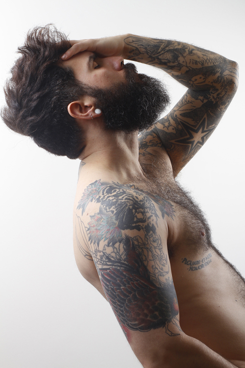 Male model photo shoot of Aiden Tiellii in London.