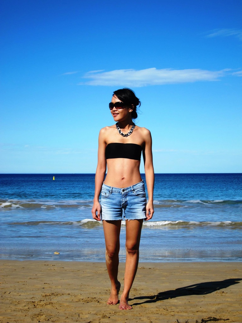 Female model photo shoot of MissLia in Torquay Bay, Australia