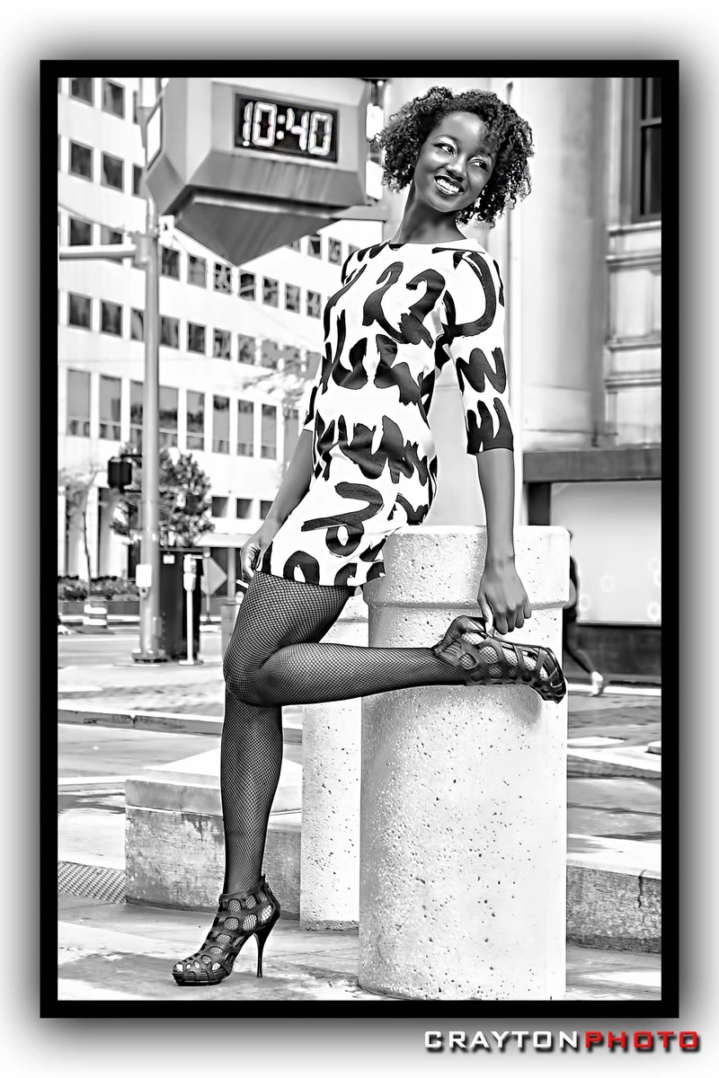 Female model photo shoot of Amber Nya by CRAYTON PHOTO in Downtown Cleveland