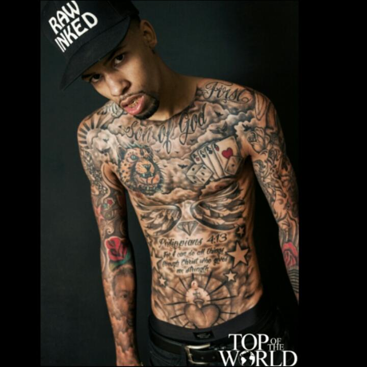 Male model photo shoot of Raw inked