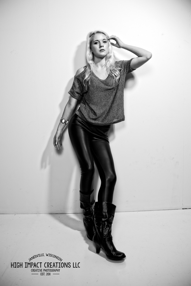 Female model photo shoot of Ciara Jo in High Impact Creations