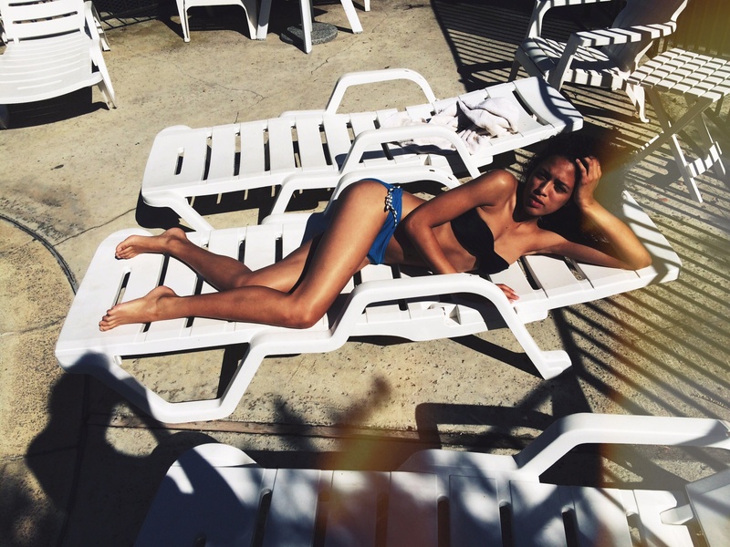 Female model photo shoot of Jana Eve in Pool