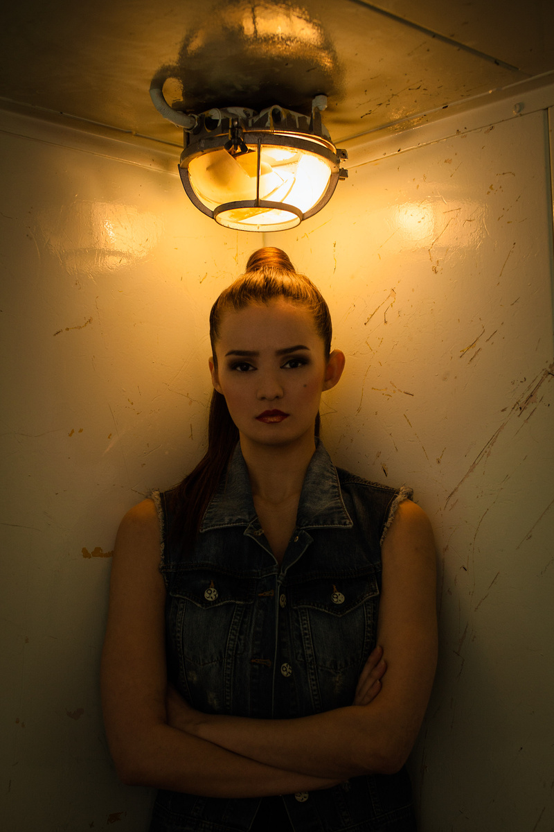 Female model photo shoot of Gjendal in The Elevator