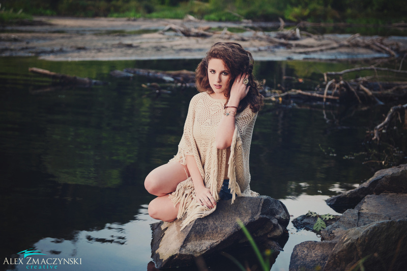 Female model photo shoot of KateMarie by Alex Zmaczynski in Puffer's Pond, Amherst, MA