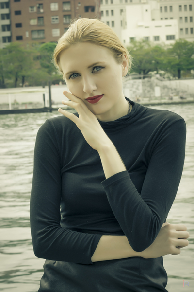 Female model photo shoot of Phoelo in Sumida River