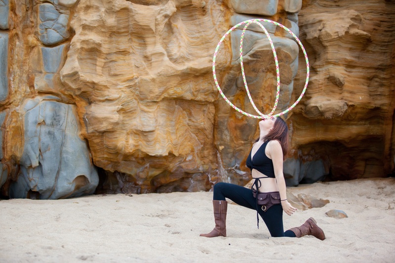 Female model photo shoot of The Spin Siren in Panther Beach, CA