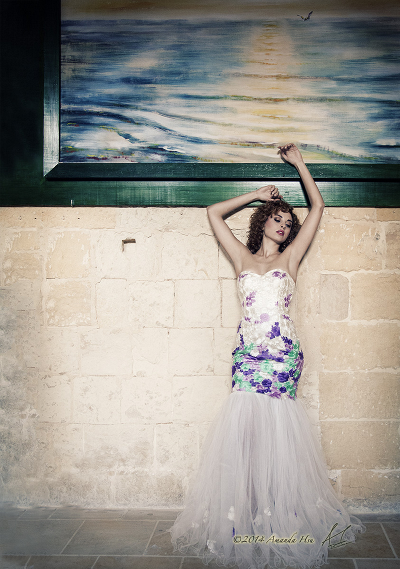 Female model photo shoot of Amanda Hsu in Palazzo Abela, Malta