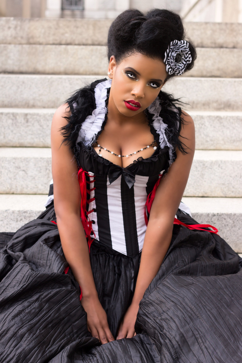 Female model photo shoot of Jai Lenaye by Laura Dark Photography in Columbus, OH, hair styled by Synthetic Rebellion
