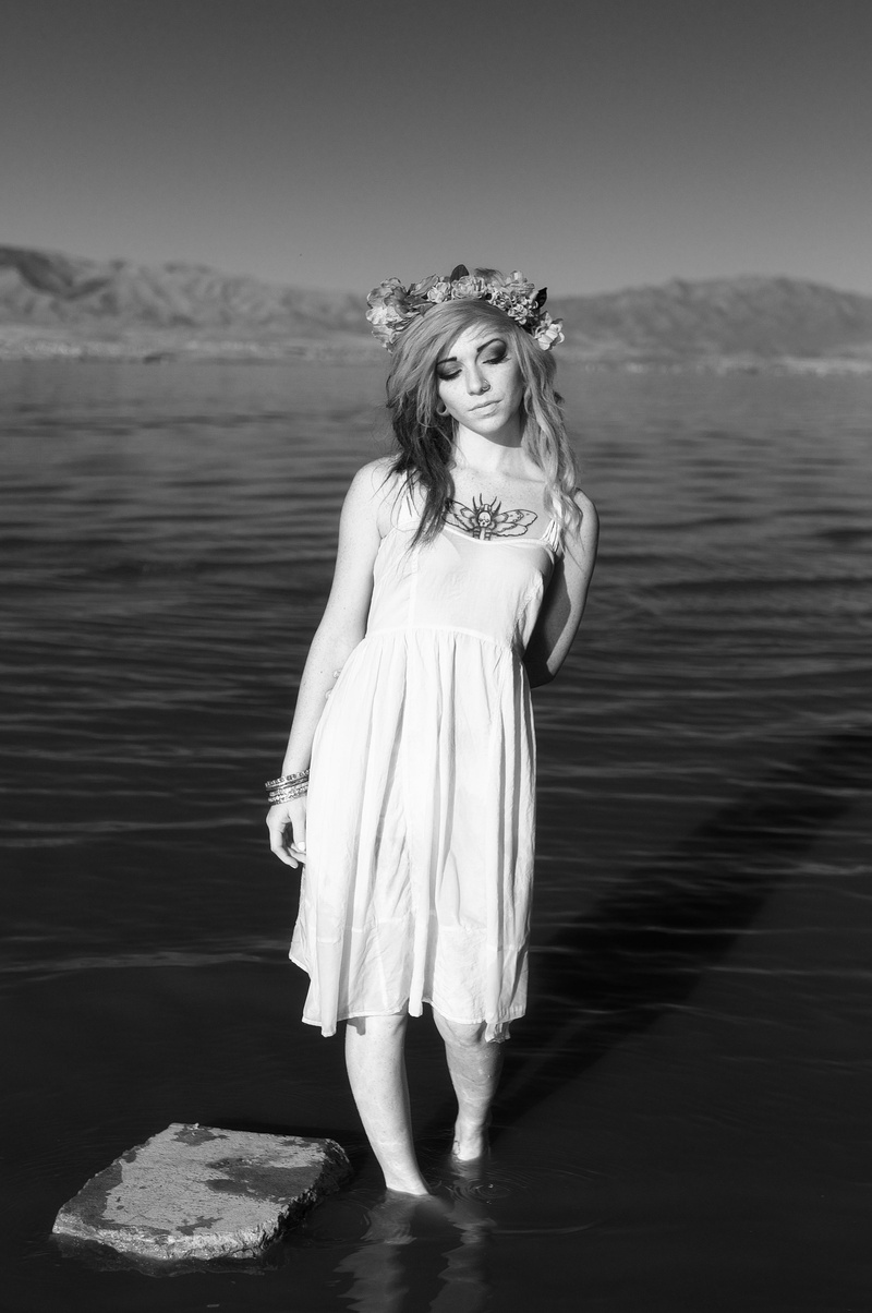 Female model photo shoot of ChattertonPhotographyFineArt in Utah County, Utah Lake