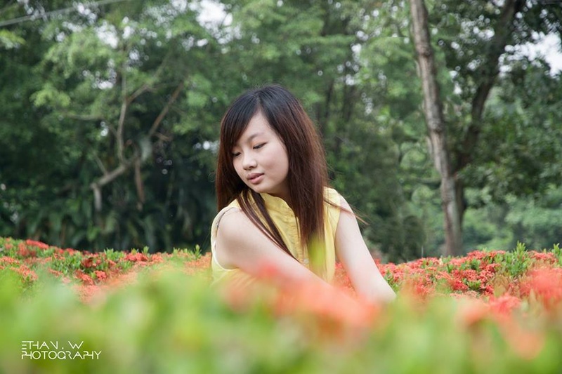 Female model photo shoot of CherylTan in Chinese Garden