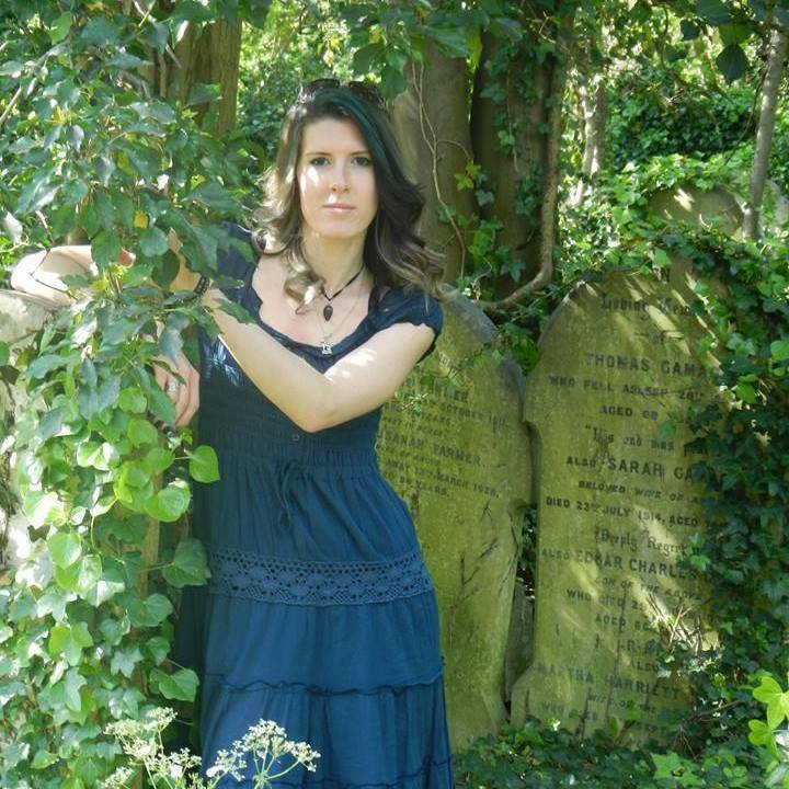 Female model photo shoot of Alina_res in Highgate Cemetery, London