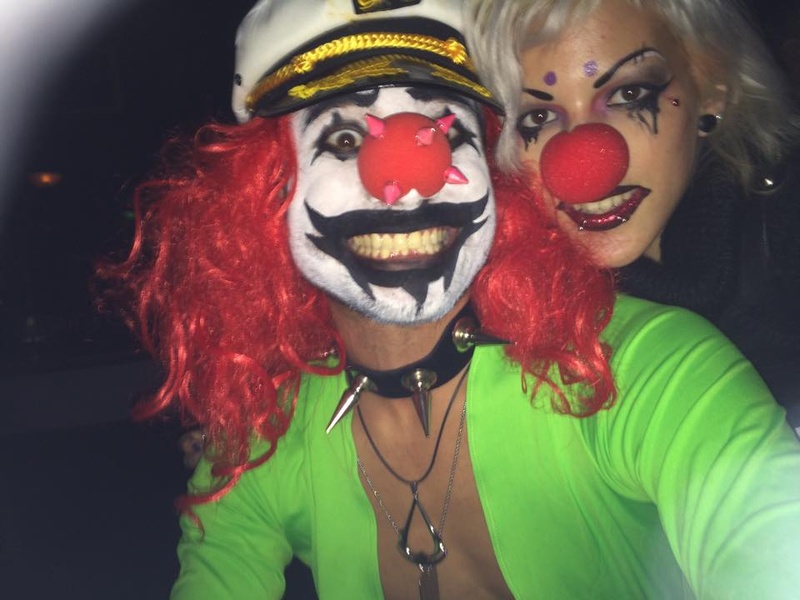 Male and Female model photo shoot of DrRockzo and Carla X Official in Clown club