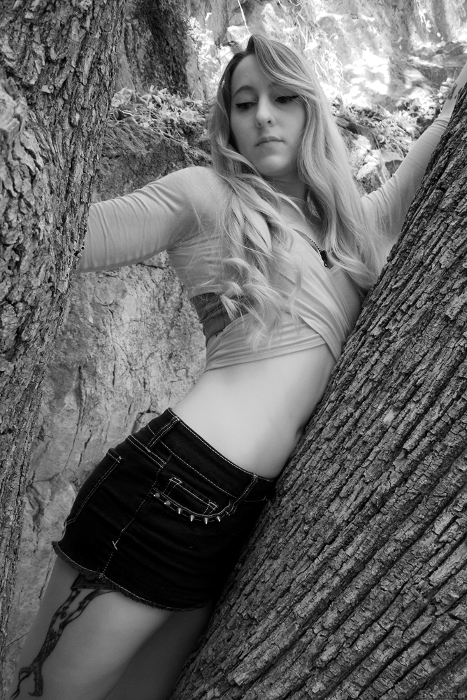 Female model photo shoot of JRyker by 831 Infrared 