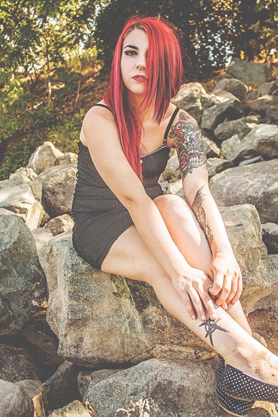 Female model photo shoot of Jess Alleycat in Sacramento River
