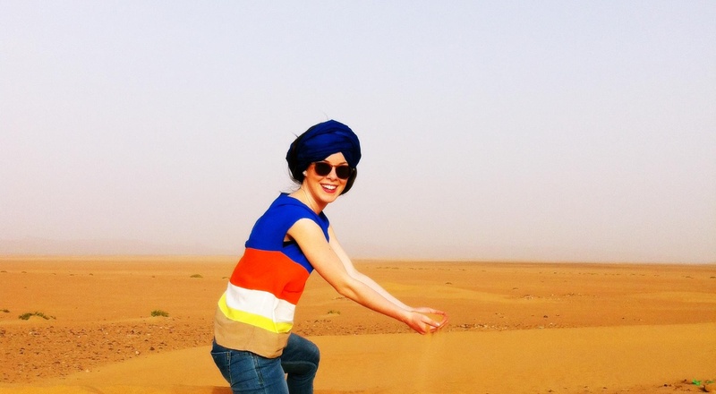 Female model photo shoot of Funktion1 in Sahara Desert