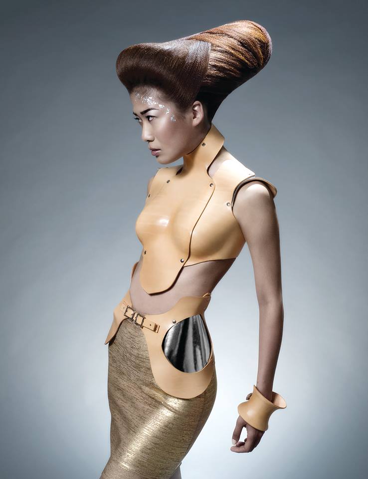 Female model photo shoot of Joanna Y in Koi Hair Studio