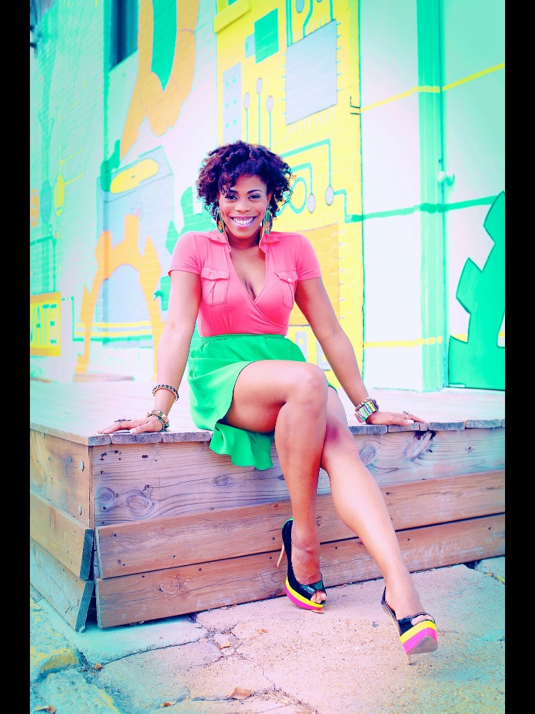 Female model photo shoot of NapturalCandyJ in Downtown Saint Louis, MO