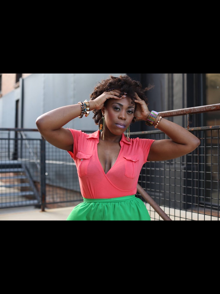 Female model photo shoot of NapturalCandyJ in Downtown Saint Louis, MO