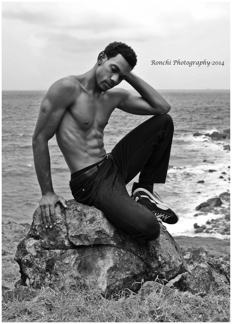 Male model photo shoot of Josharmond Romney in St. Maarten