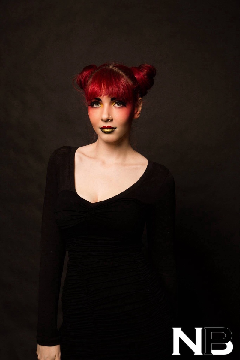 Female model photo shoot of Nevermoremakeup by Cierra Paula