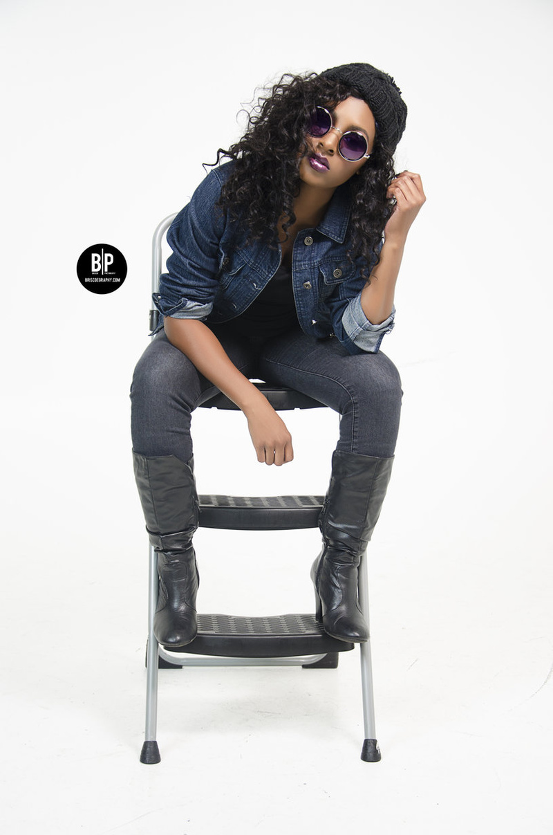 Female model photo shoot of Jay Settles by Briscoegraphy, hair styled by Jla D