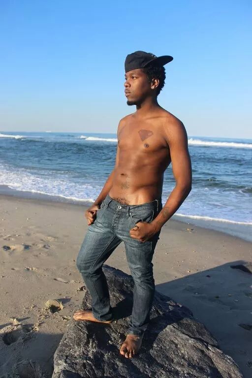 Male model photo shoot of Keshonmodels in sandy hook beach