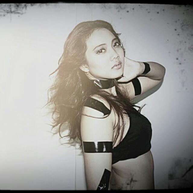 Female model photo shoot of mellyana in k2 studio jakarta