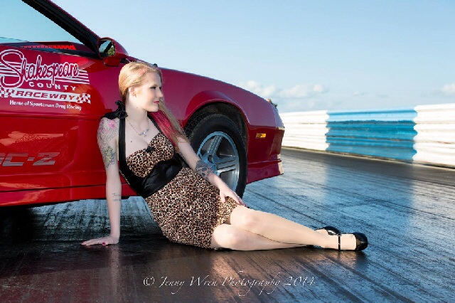 Female model photo shoot of ClaudiaC_ in Shakespeare County Raceway