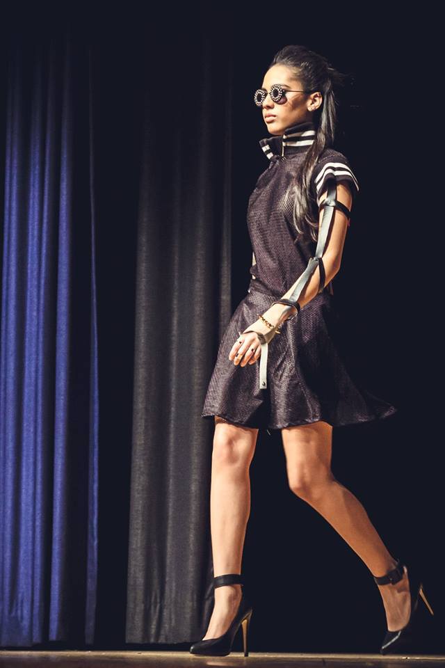 Female model photo shoot of gcalhen in High School of Fashion Industries
